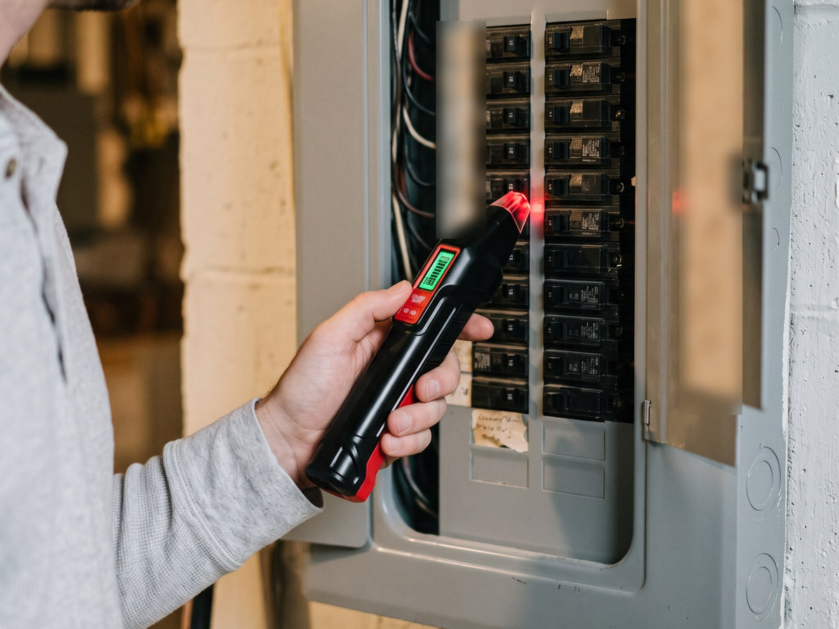 Receiver locating the matching breaker on the panel