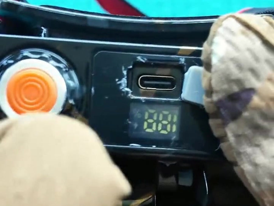 Rotary dimming dial on the headlamp