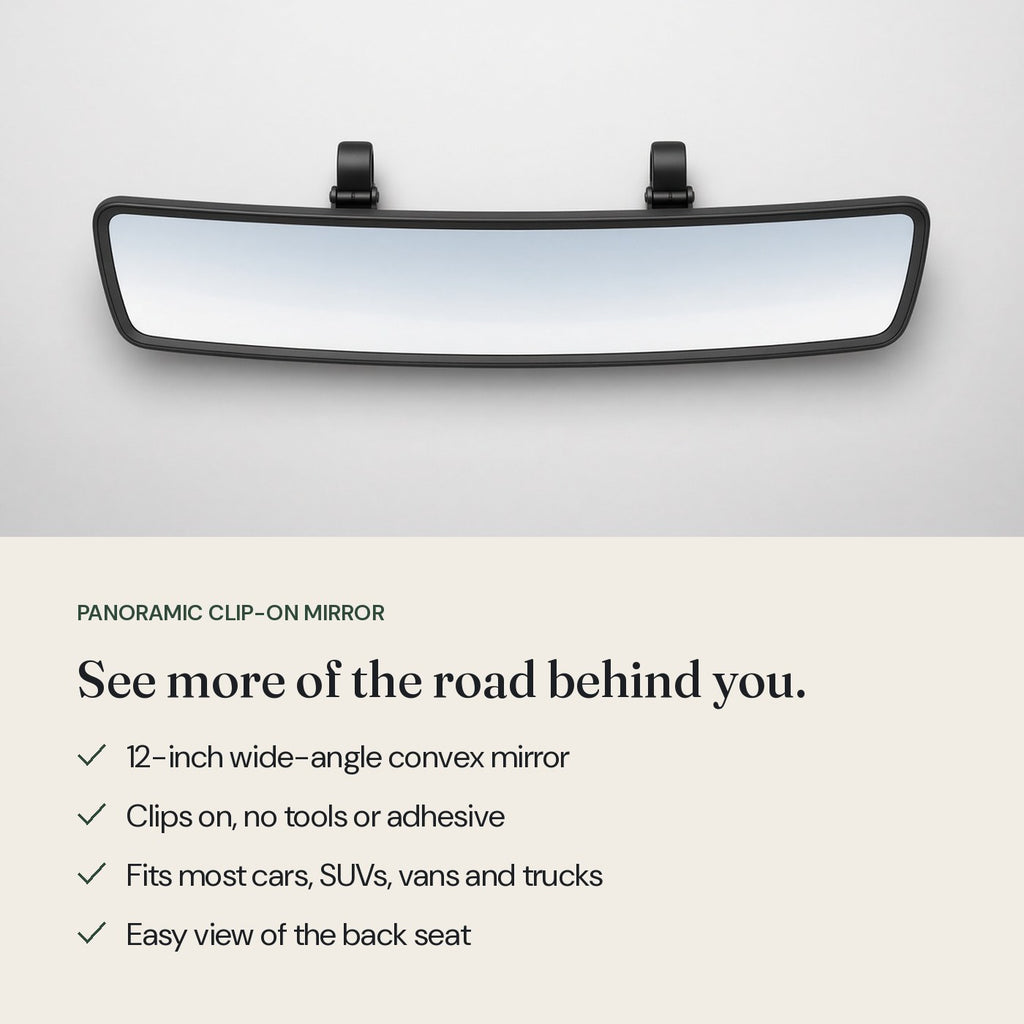 Panoramic Clip-On Mirror: key features