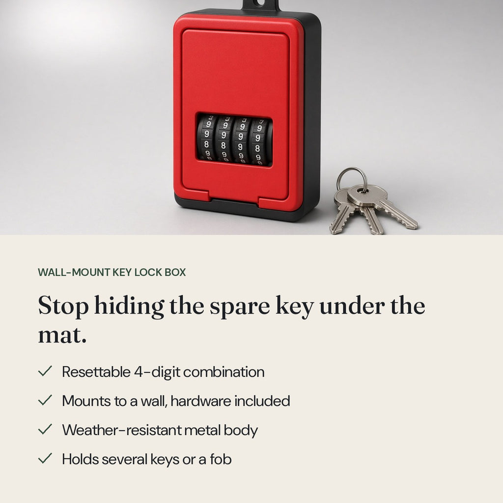 Wall-Mount Key Lock Box: key features