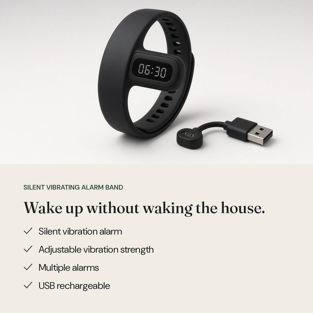 Silent Vibrating Alarm Band: key features