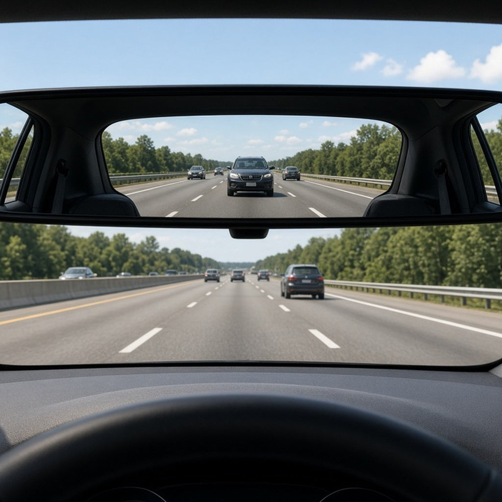 Panoramic Clip-On Mirror in a real-life setting