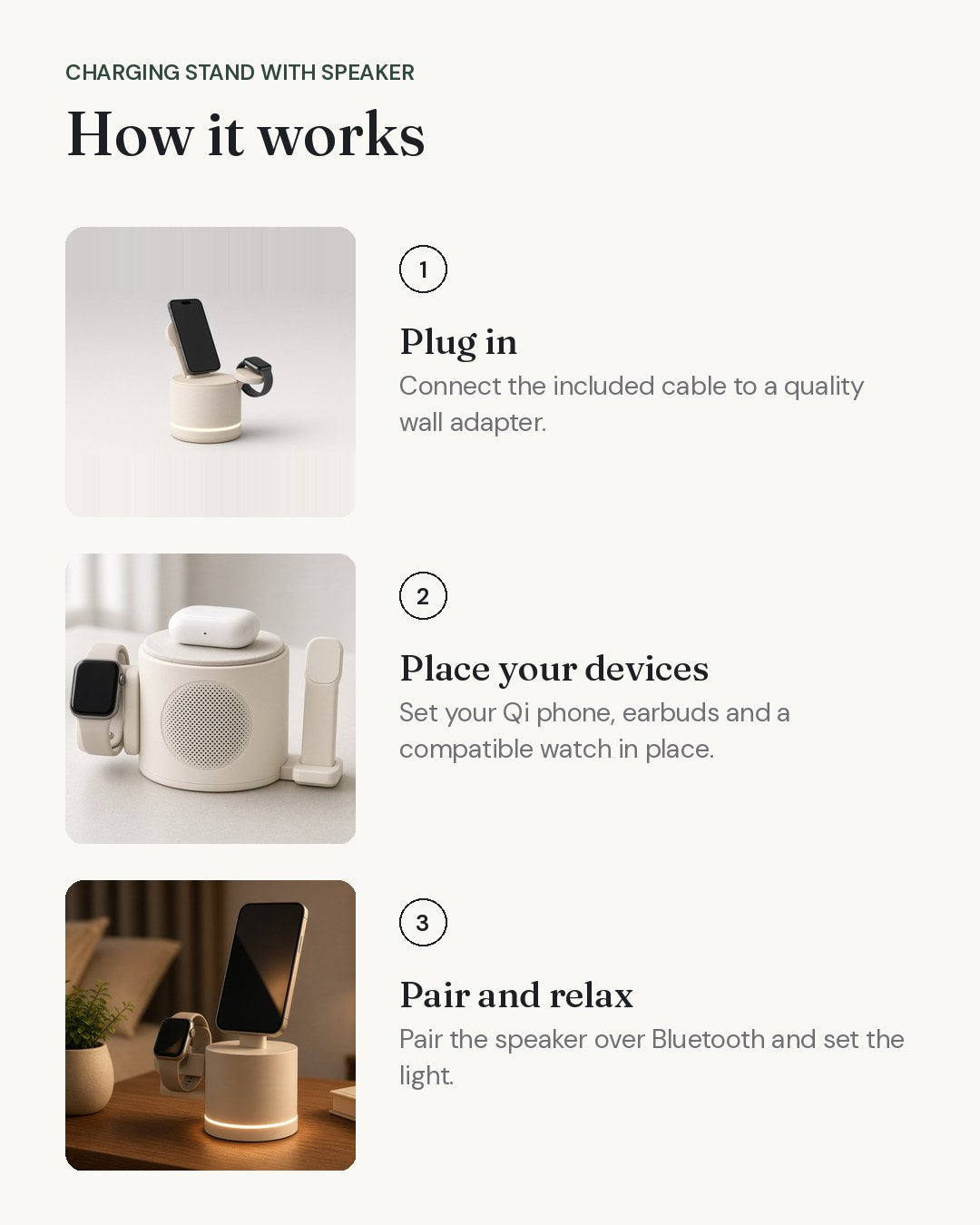 Charging Stand with Speaker