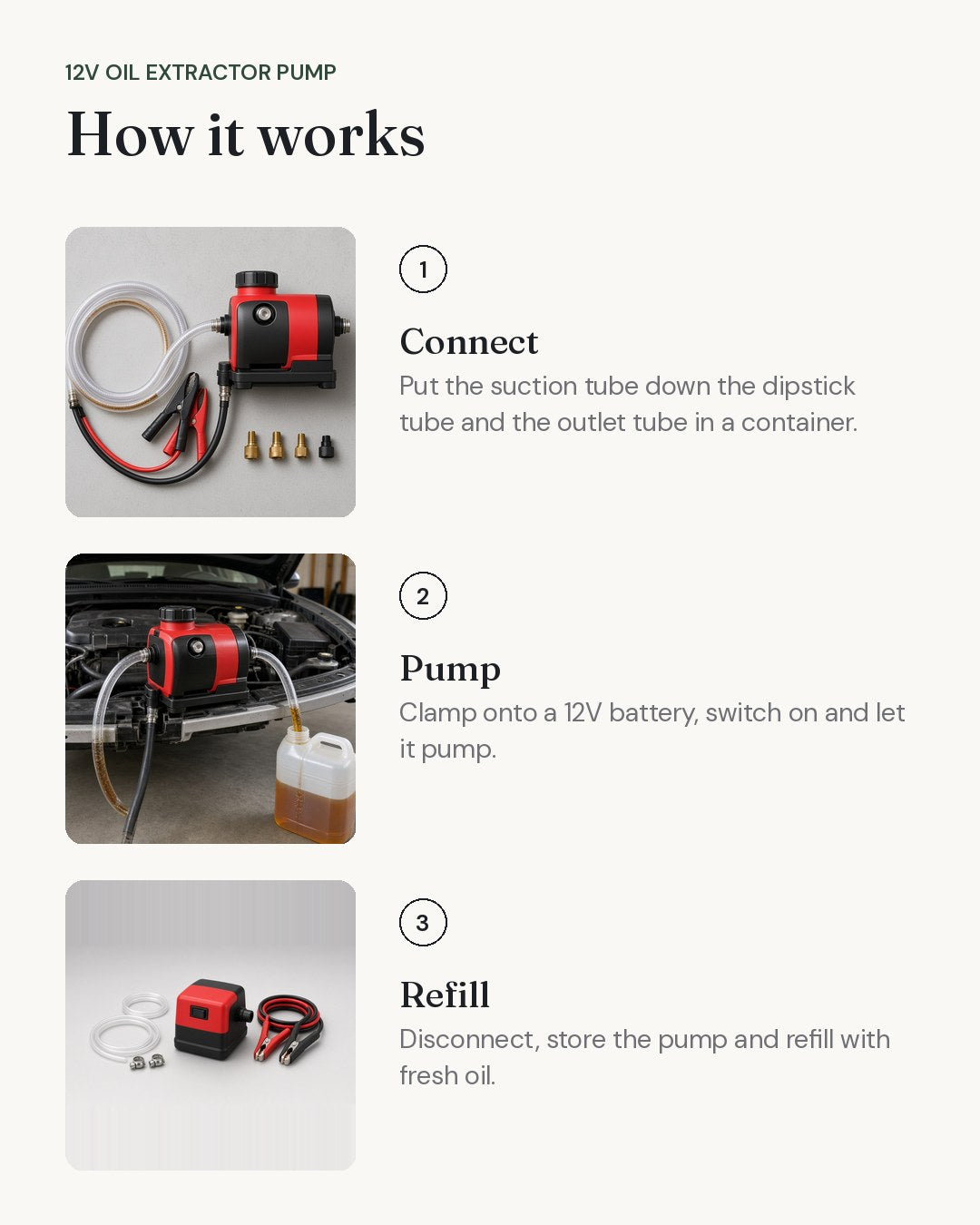 12V Oil Extractor Pump