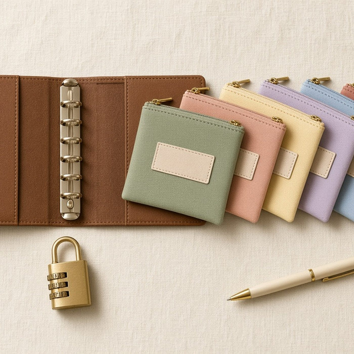 Cash Savings Binder with Lock