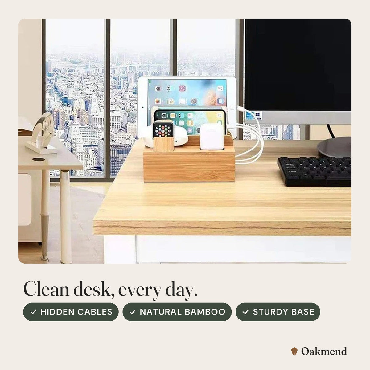 Clean desk, every day.