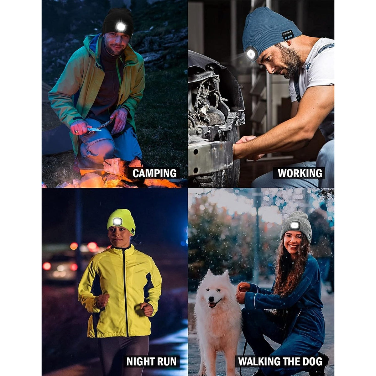 Bluetooth LED Beanie details