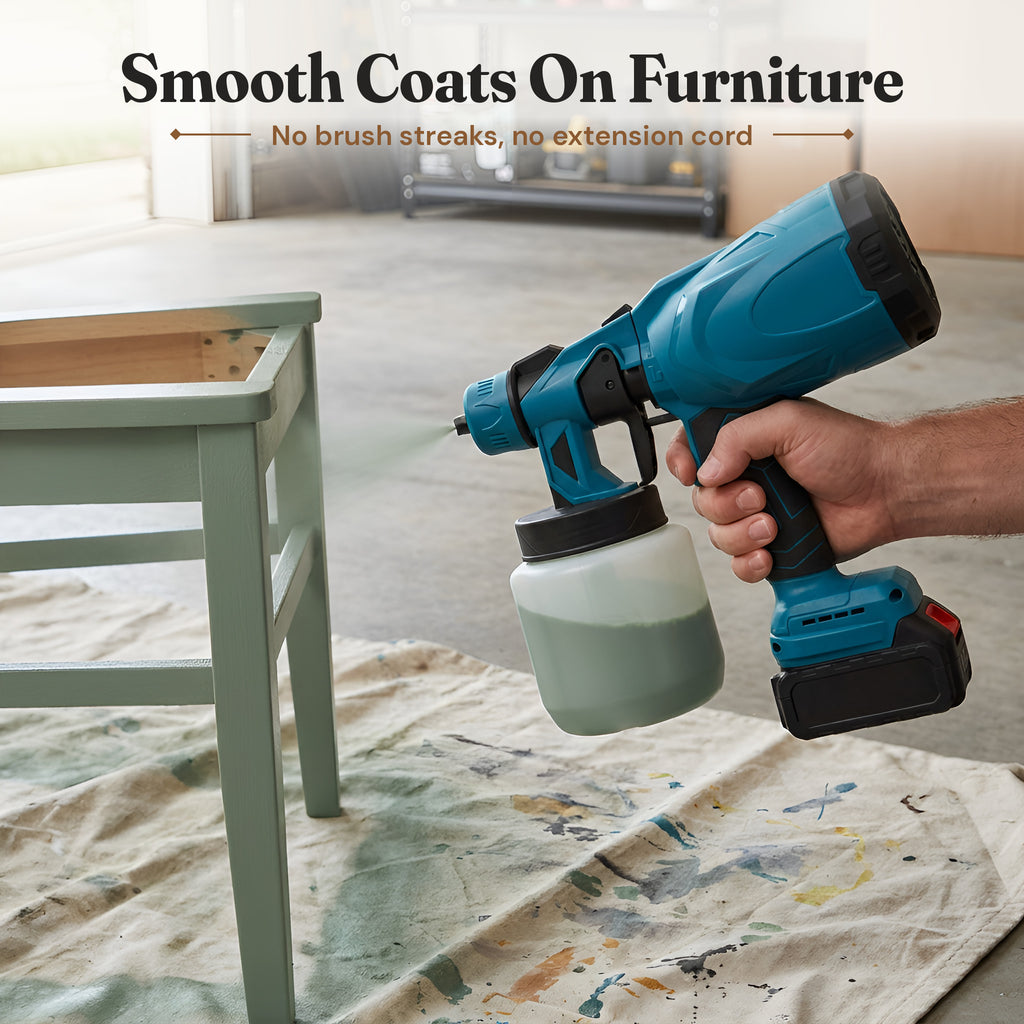 Cordless Paint Sprayer with 2 Batteries - photo 2