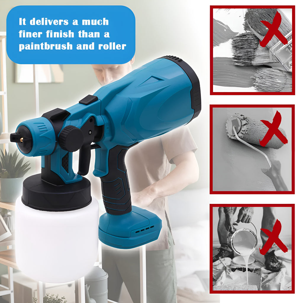 Cordless Paint Sprayer with 2 Batteries - photo 4