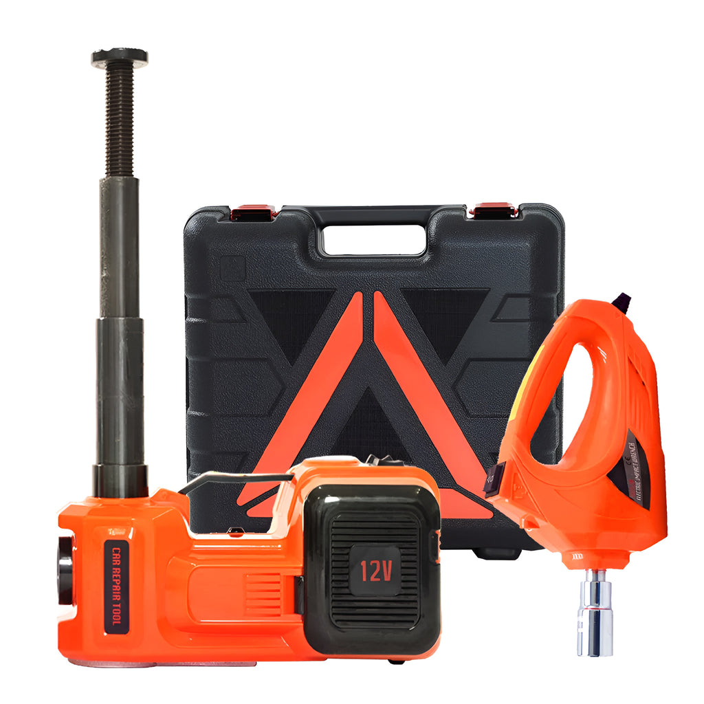 4-in-1 Electric Car Jack Kit with Impact Wrench & Inflator - photo 5