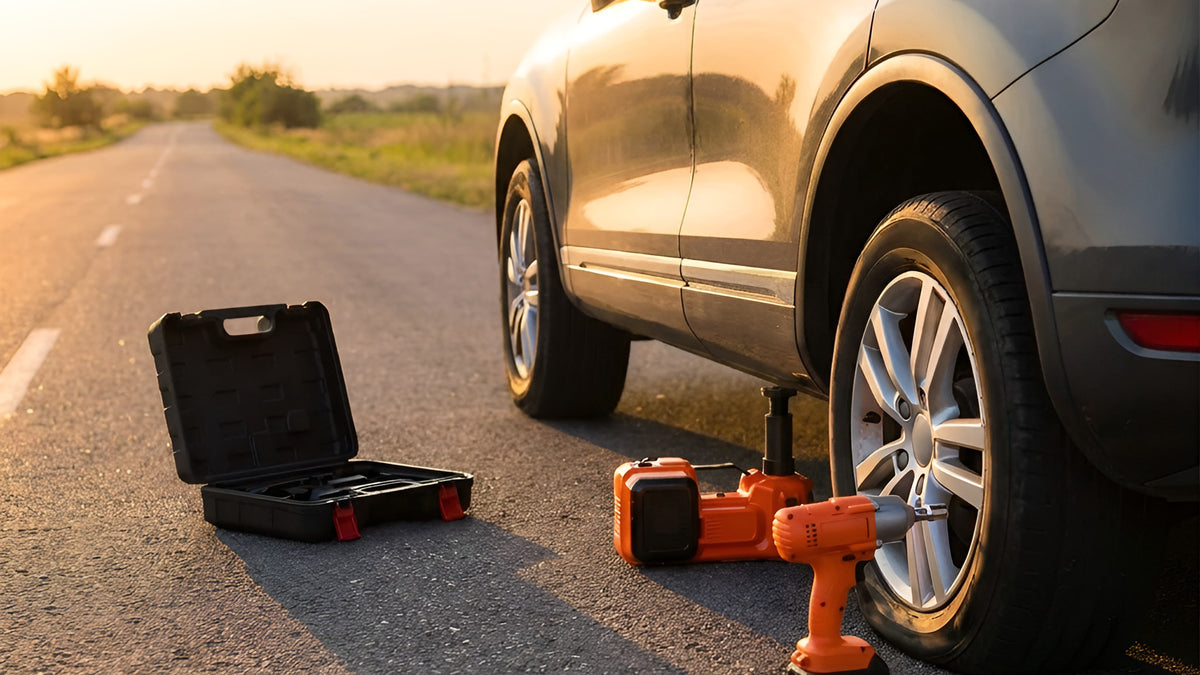 4-in-1 Electric Car Jack Kit with Impact Wrench & Inflator - photo 7