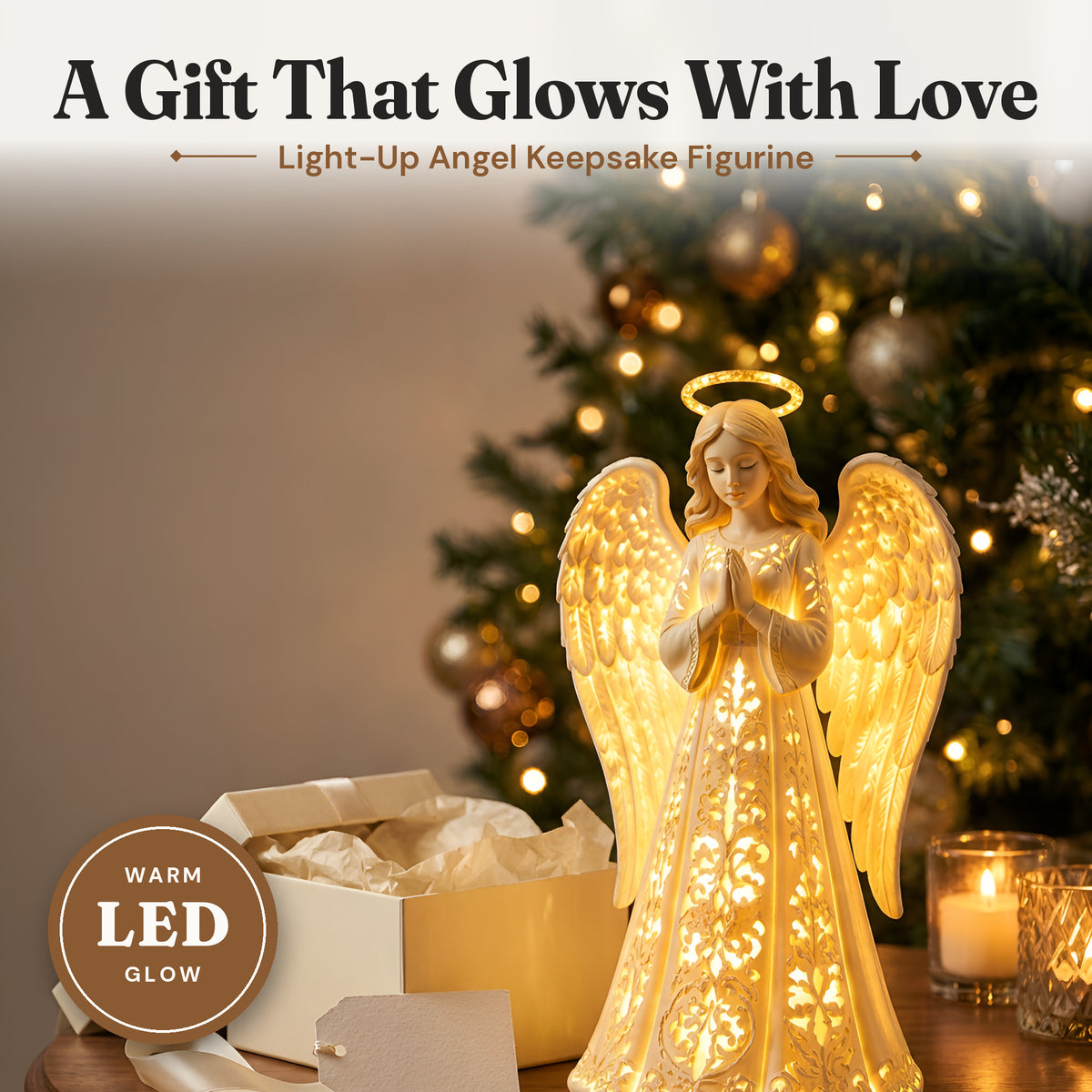 Glowing Angel Keepsake Figurine