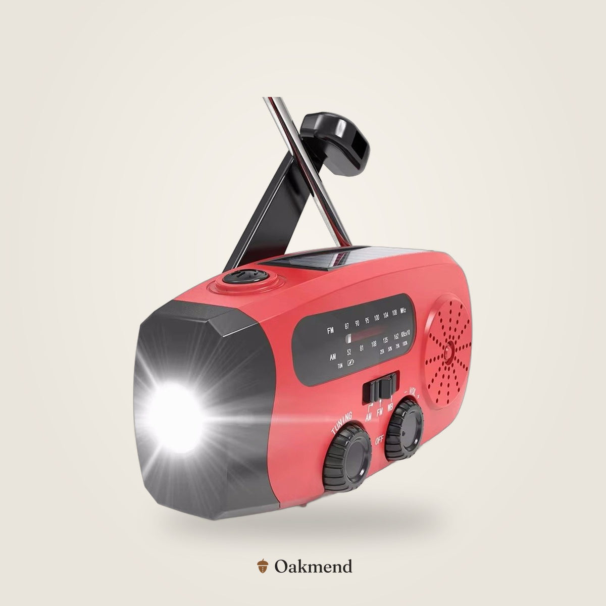 Solar Hand-Crank Emergency Weather Radio