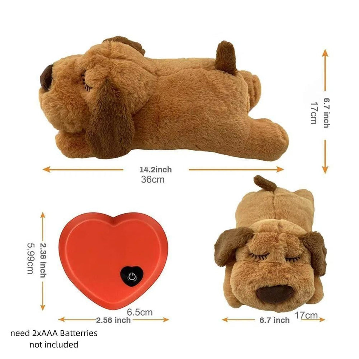 Heartbeat Puppy Calming Plush: key features