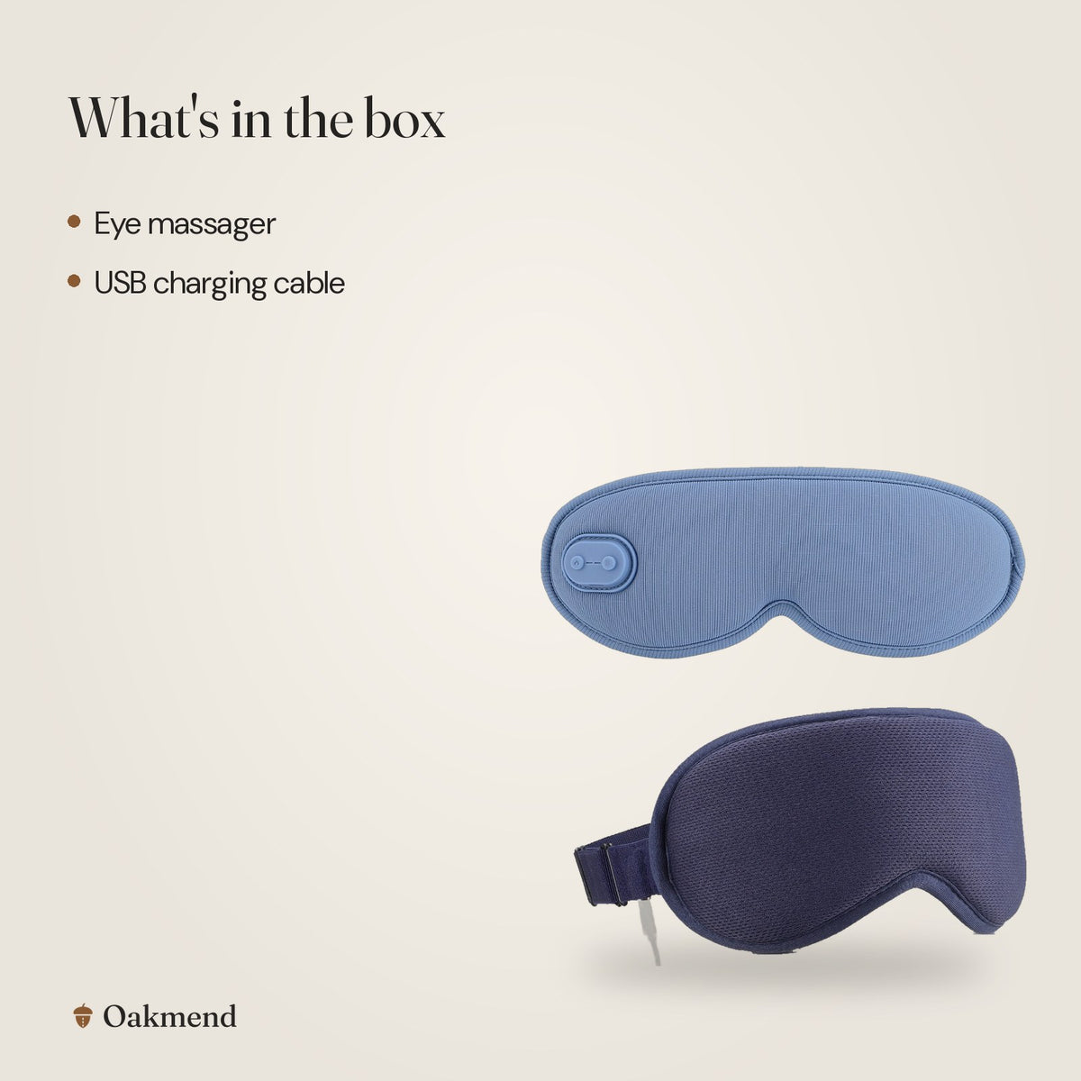 What's in the box: Heated Eye Massager with Vibration