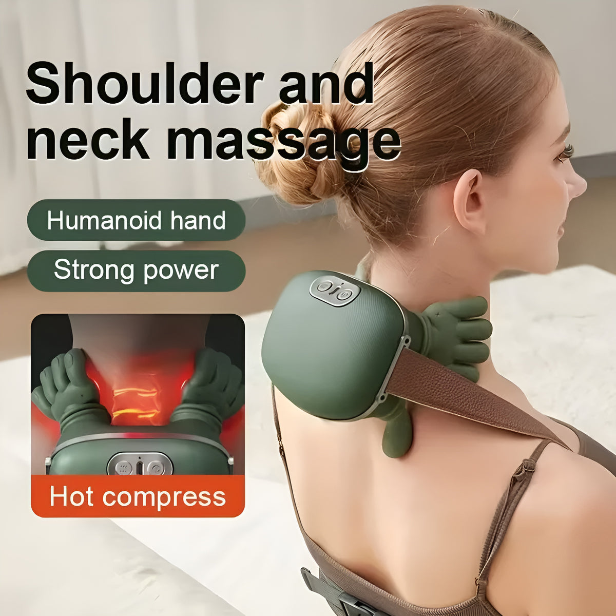 Cordless Heated Neck & Shoulder Massager - photo 3