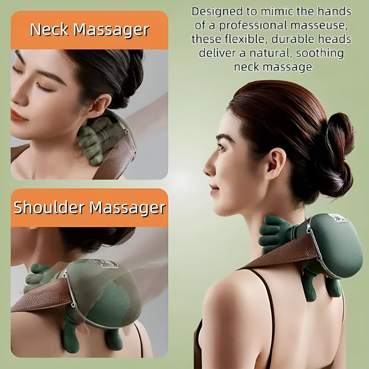 Cordless Heated Neck & Shoulder Massager - photo 5