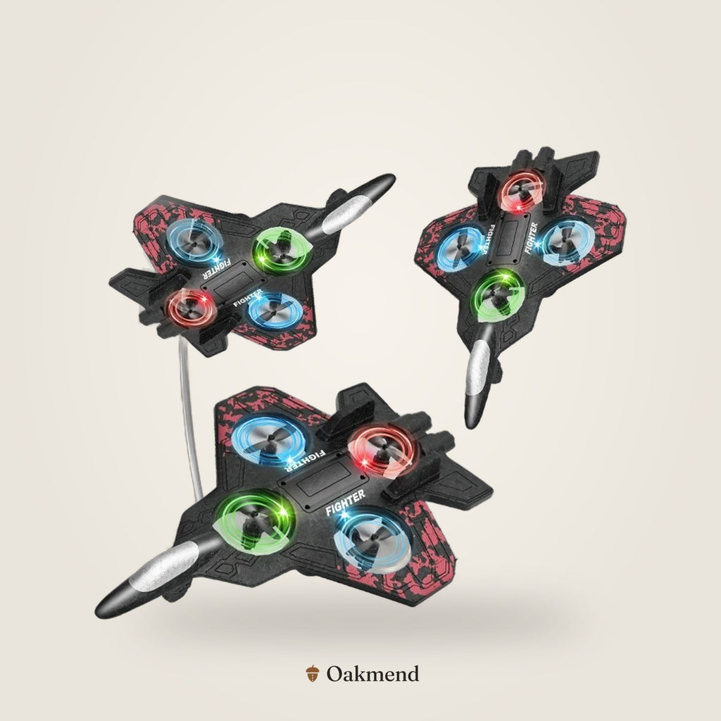Kids Foam RC Fighter Jet with Lights