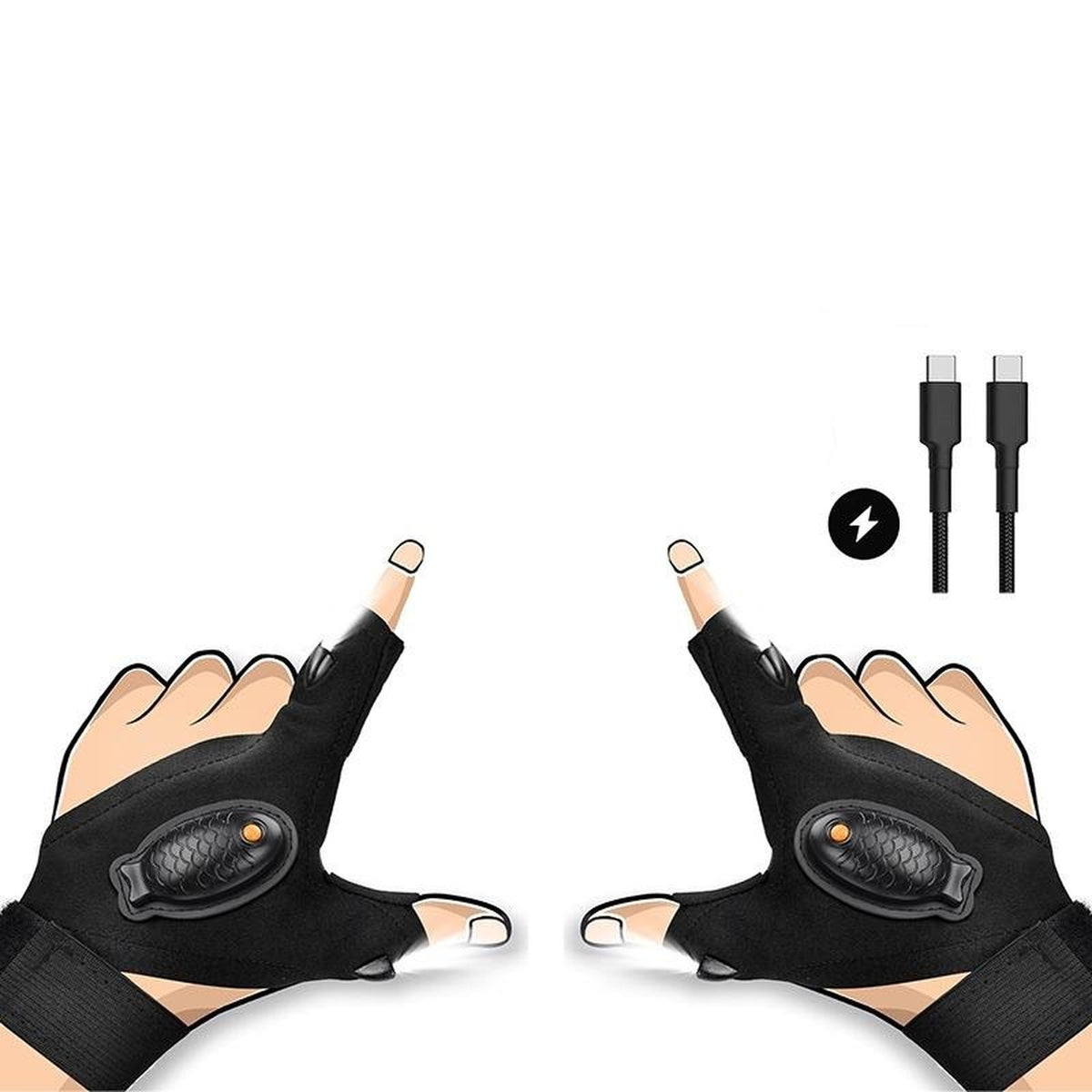 LED Flashlight Gloves