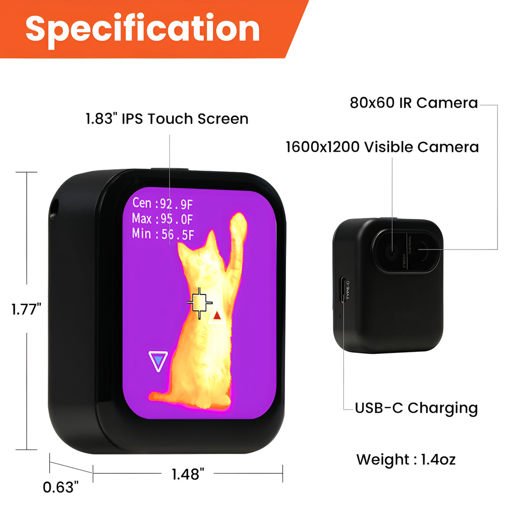 Mini Thermal Imaging Camera with Touchscreen - photo 4