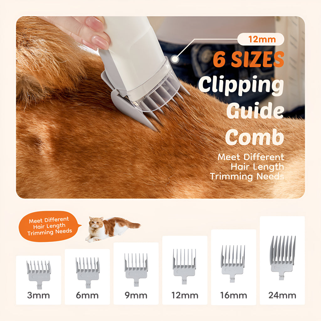 Pet Grooming Vacuum Kit with Clipper (2.5L) - photo 5
