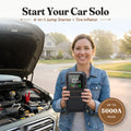 4-in-1 Portable Jump Starter & Tire Inflator