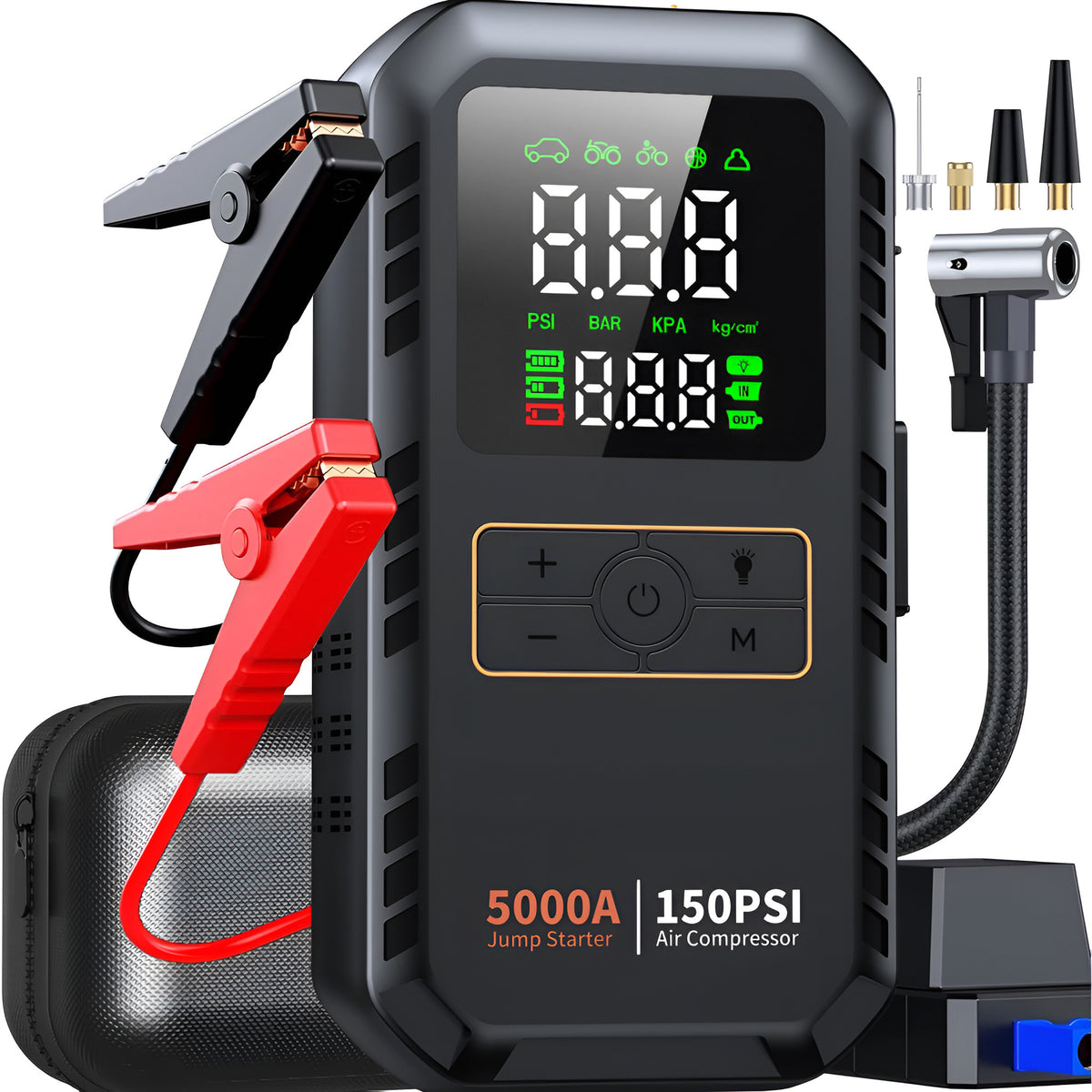 4-in-1 Portable Jump Starter & Tire Inflator - photo 5