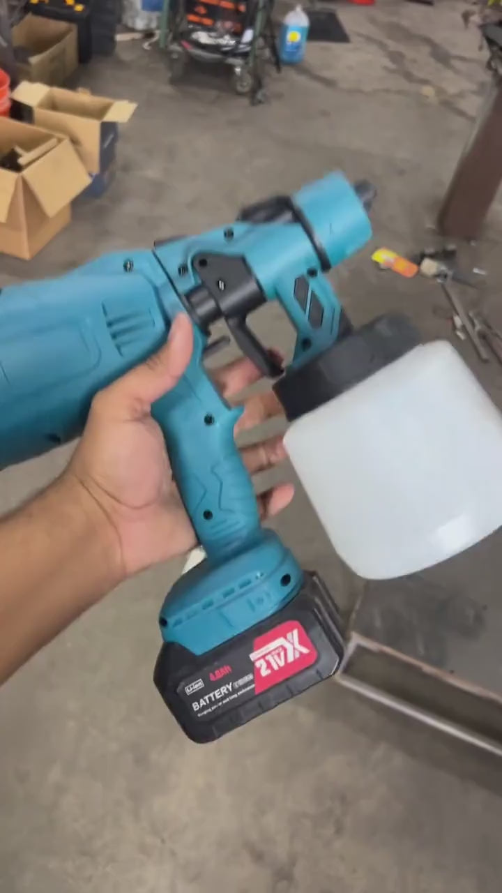 Cordless Paint Sprayer with 2 Batteries video