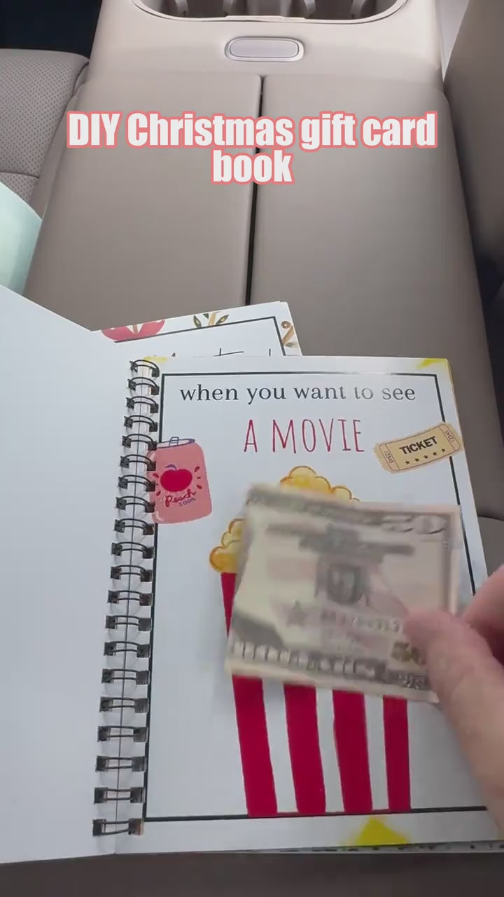 Christmas Gift Card Book video
