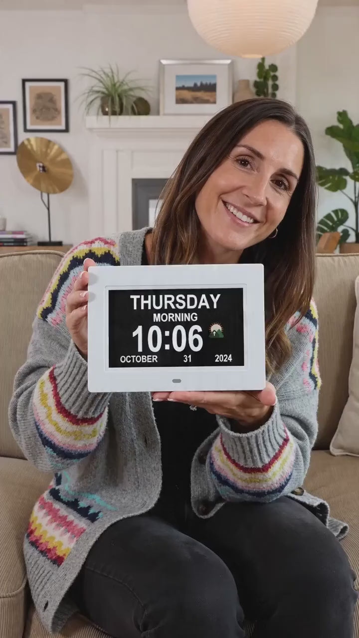 Large-Display Digital Calendar Day Clock
