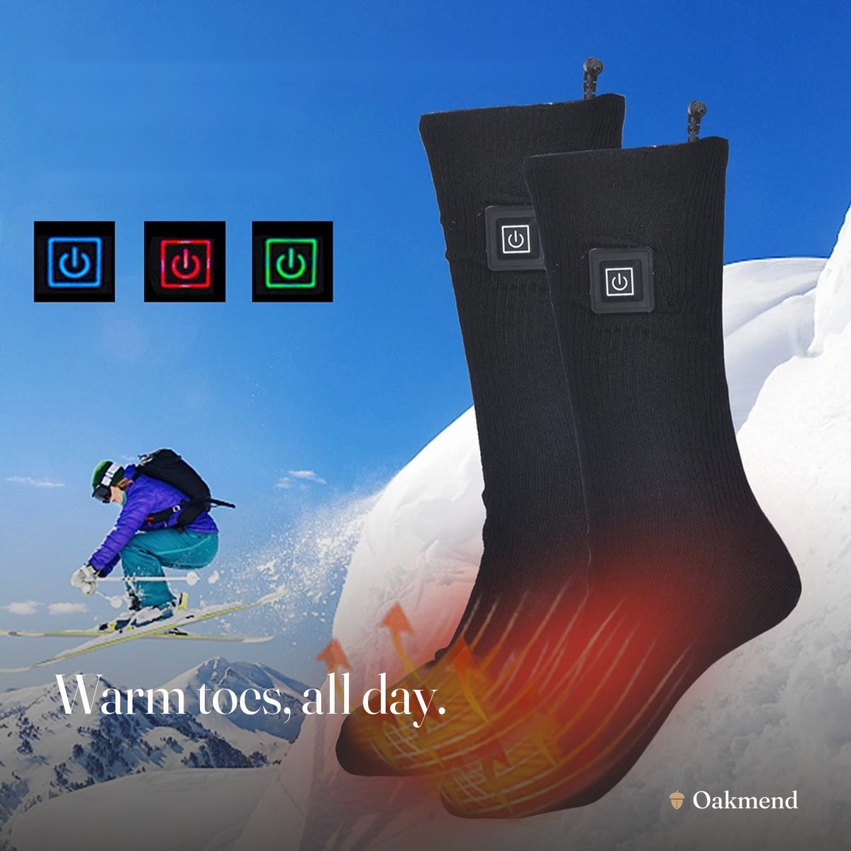 Warm toes, all day.