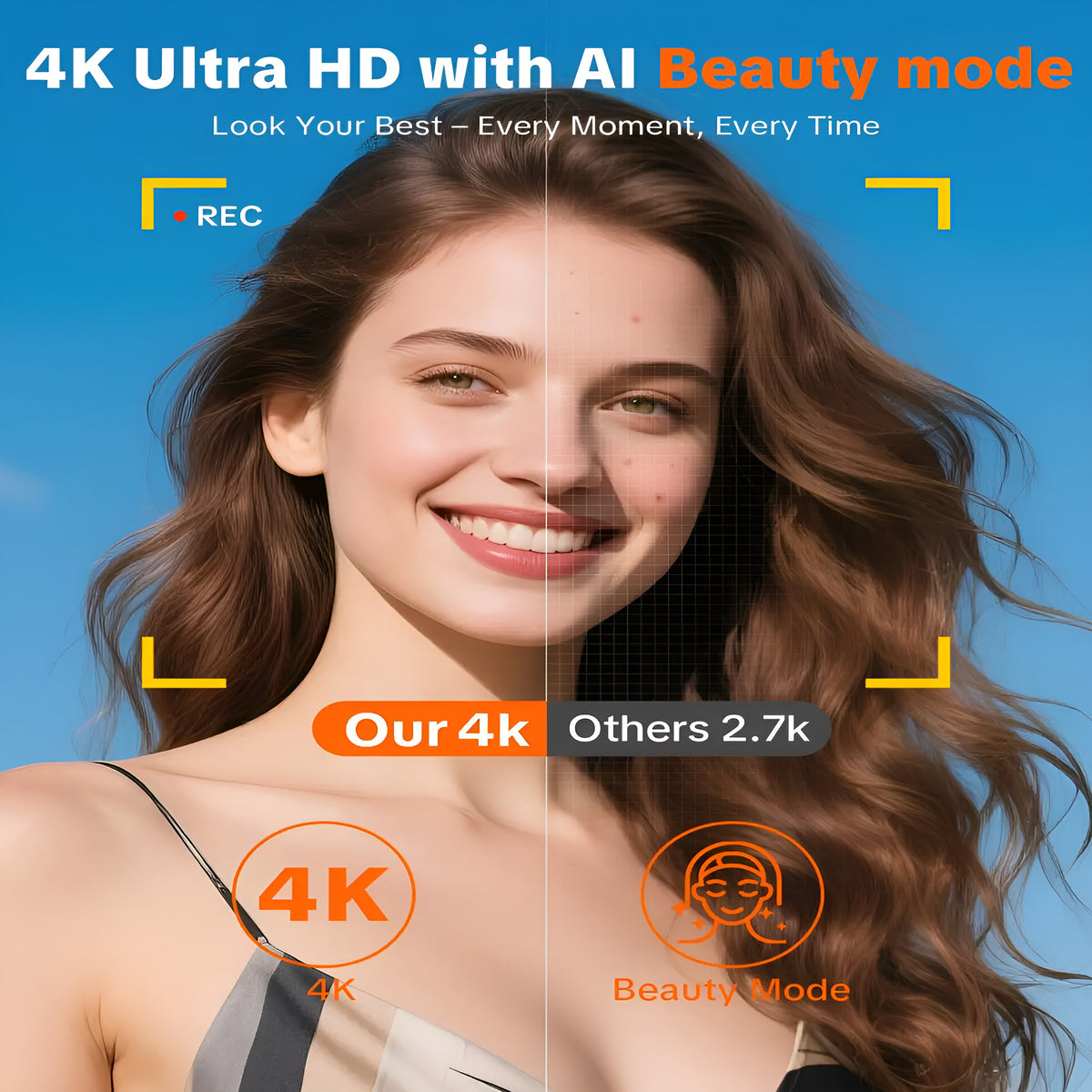 4K Digital Camera with Flip Screen & Ring Light - photo 7