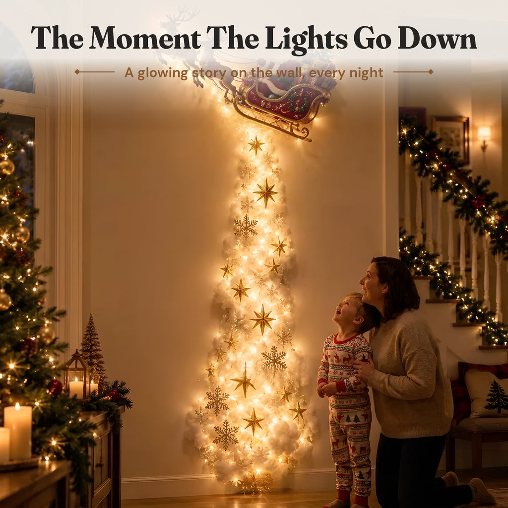 Santa’s Sleigh Light Trail Wall Decor - photo 2