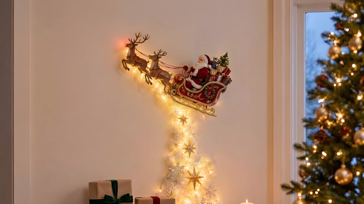 Santa’s Sleigh Light Trail Wall Decor - photo 8