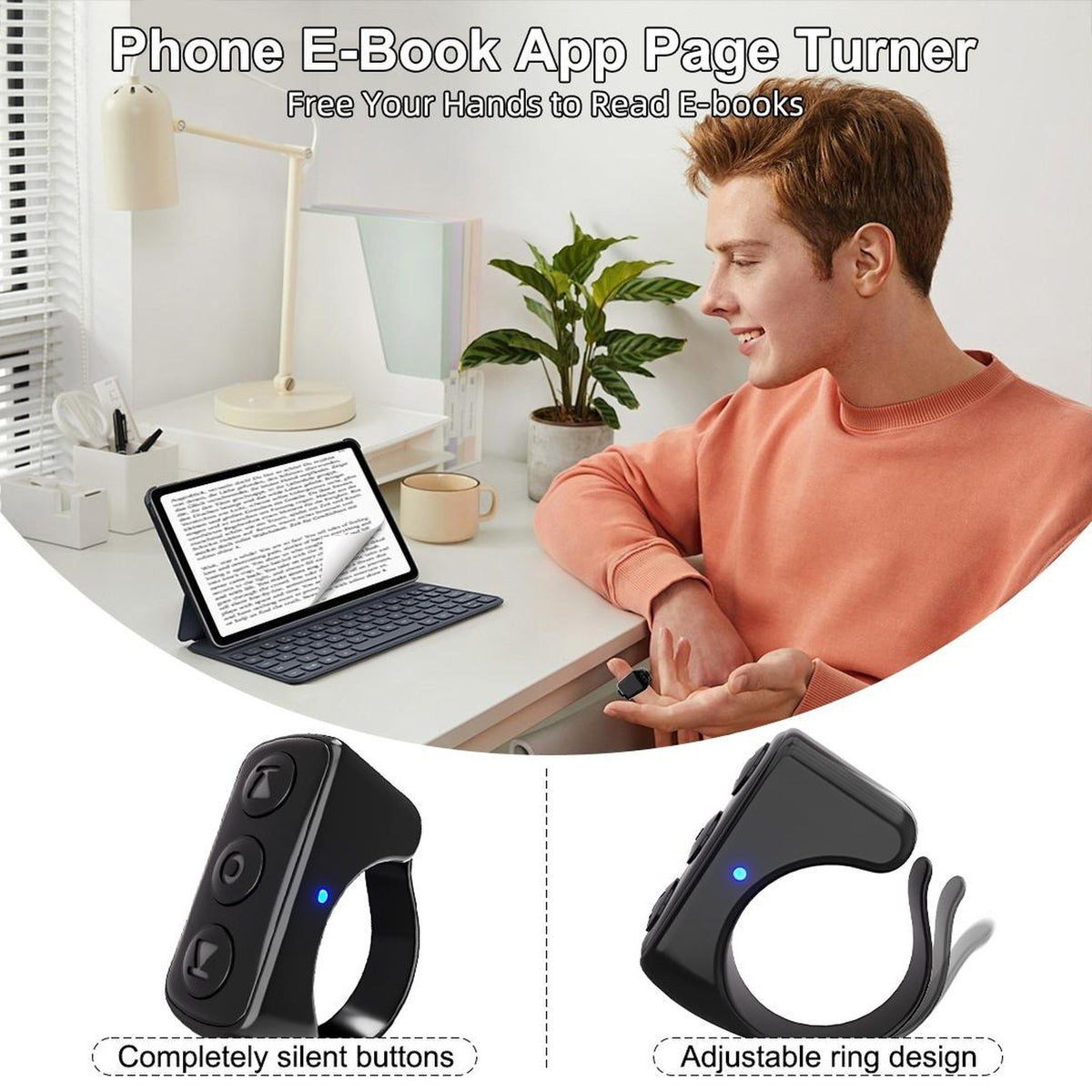 Bluetooth Scrolling Ring Remote: key features