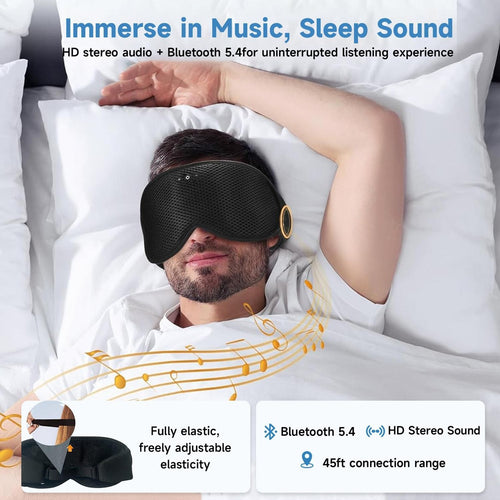 Bluetooth Sleep Headphones Eye Mask: key features