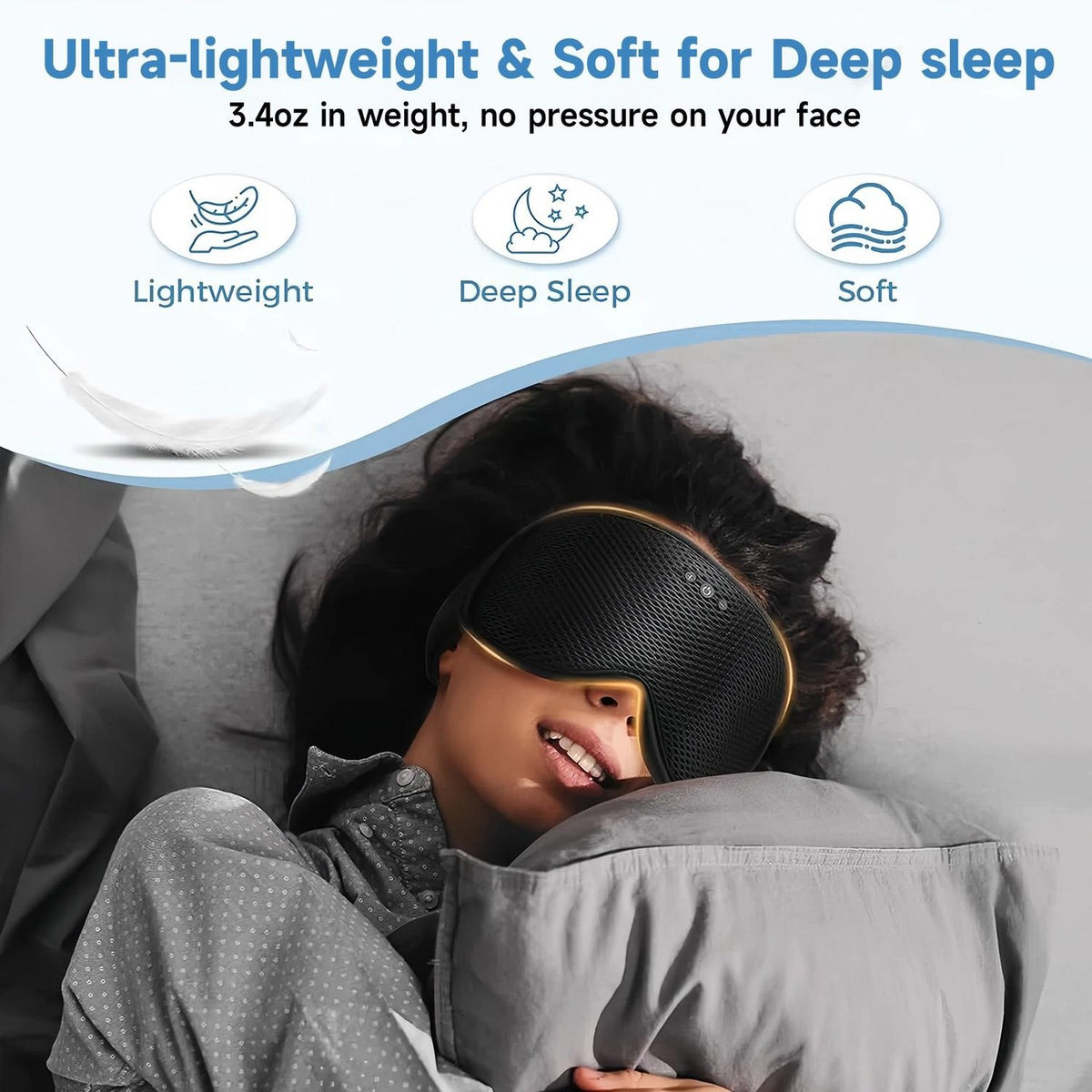 Bluetooth Sleep Headphones Eye Mask lifestyle
