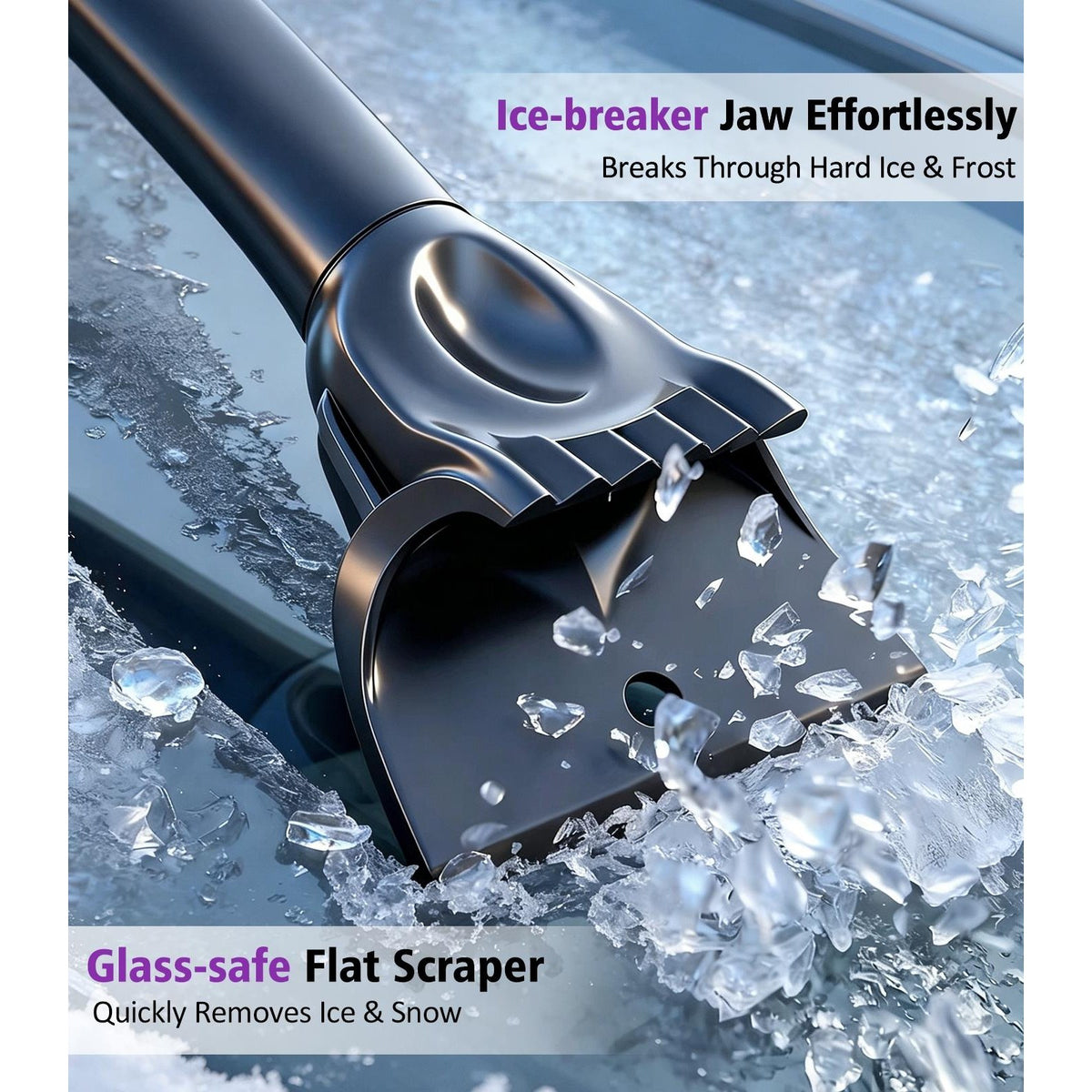 Extendable Snow Brush & Ice Scraper details