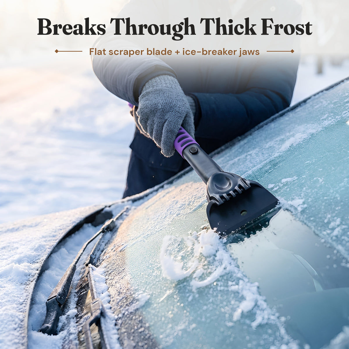 Extendable Snow Brush & Ice Scraper - photo 2
