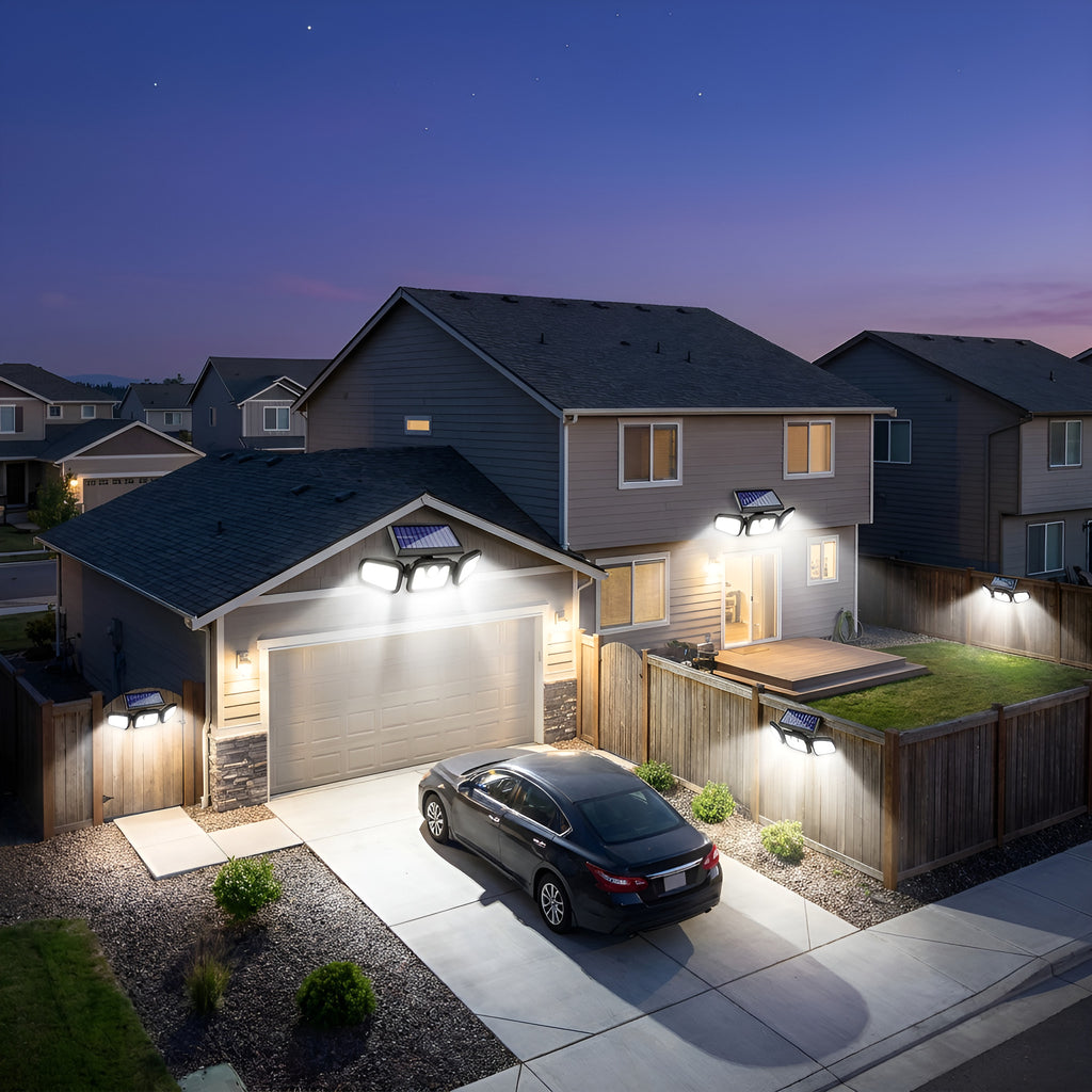 Solar 3-Head Motion Sensor Outdoor Light - photo 3
