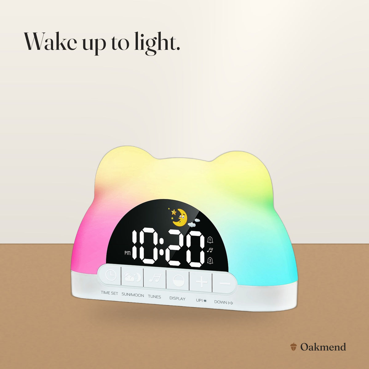 Wake up to light.