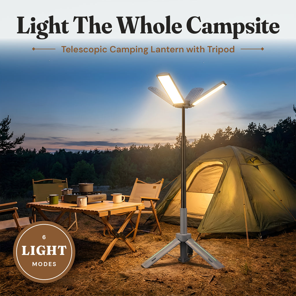 Telescopic Camping Lantern with Tripod