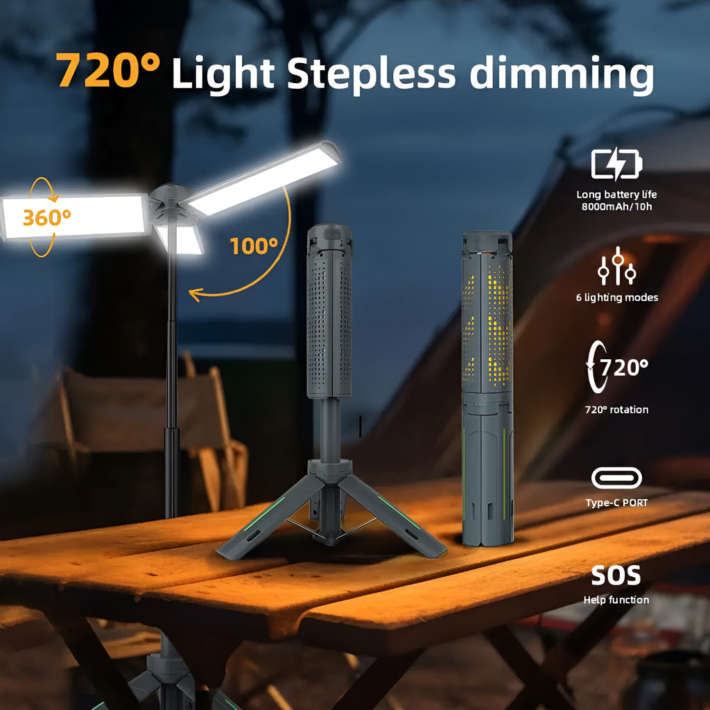 Telescopic Camping Lantern with Tripod - photo 4