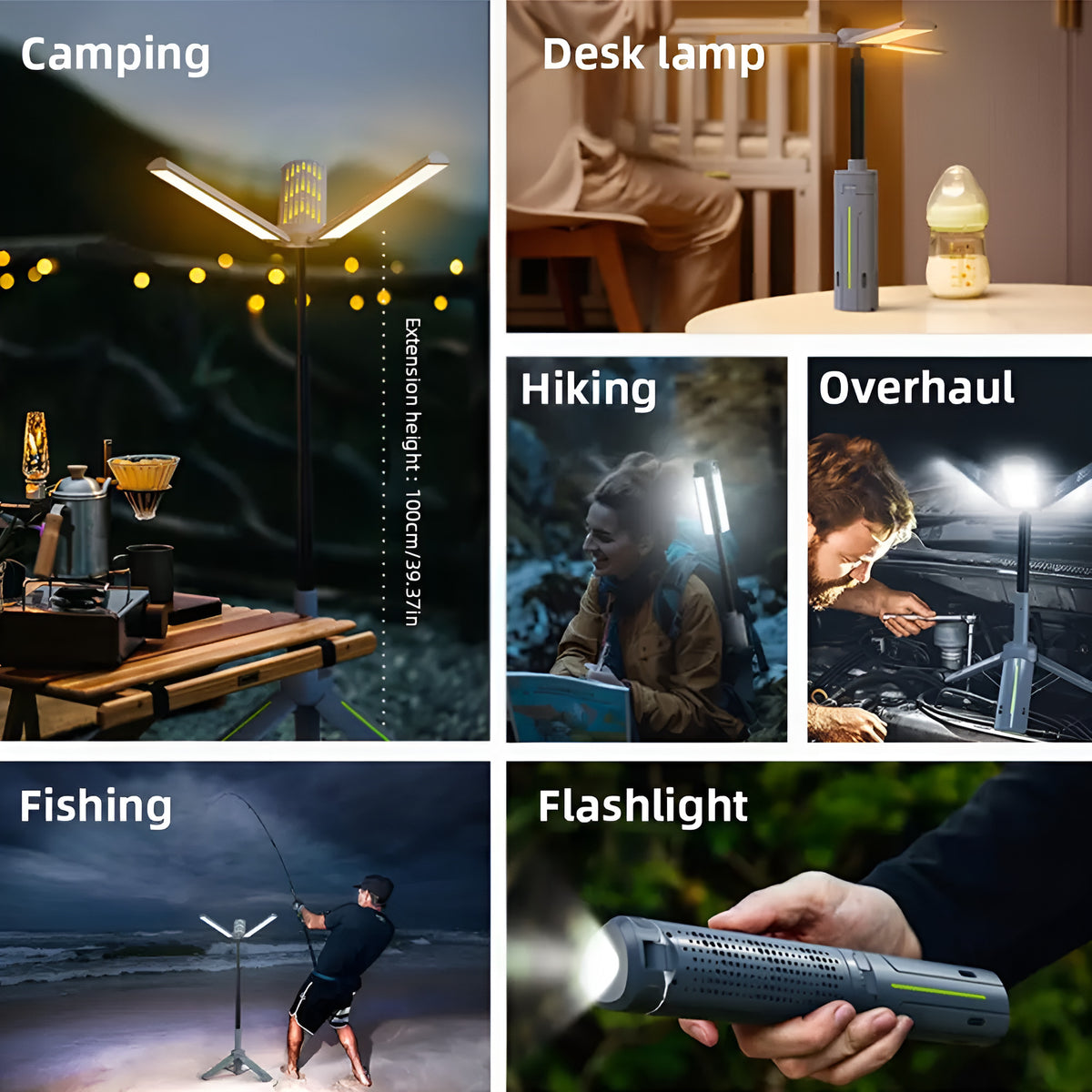 Telescopic Camping Lantern with Tripod - photo 6