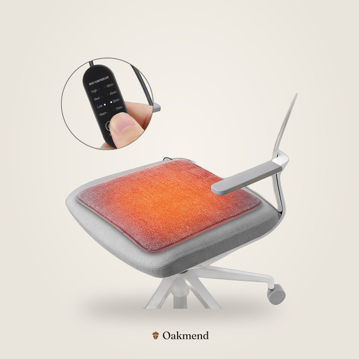 USB Heated Seat Cushion (4 Heat Levels)